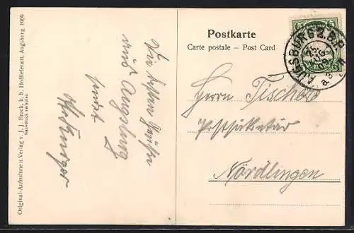 AK Augsburg, Theater, Erbaut 1876-77