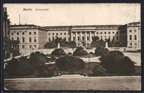 AK Berlin, Universität mit Strassenpartie