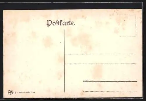 AK Königstein /Sächs. Schweiz, Teilansicht mit Kirche