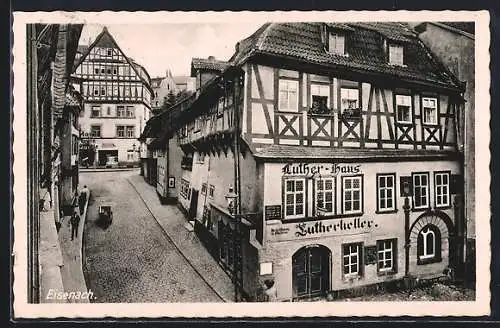 AK Eisenach, Strasse am Lutherkeller