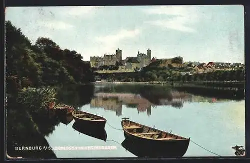 AK Bernburg a/S., Schloss vom Kesselbusch gesehen