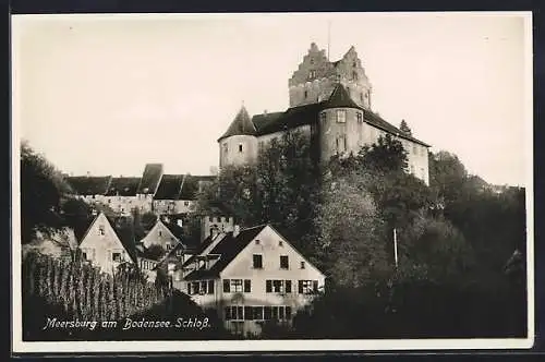 AK Meersburg am Bodensee, Blick hinauf zum Schloss
