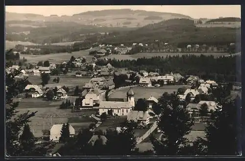 AK Hinterzarten /Schwarzwald, Totalansicht aus der Vogelschau