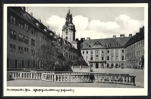 AK Rudolstadt, Schloss Heidecksburg, Hofpartie