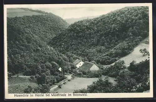 AK Sobernheim, Hoxmühle im Hoxtal, Vogelperspektive