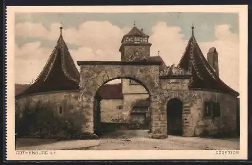 AK Rothenburg ob der Tauber, Rödertor