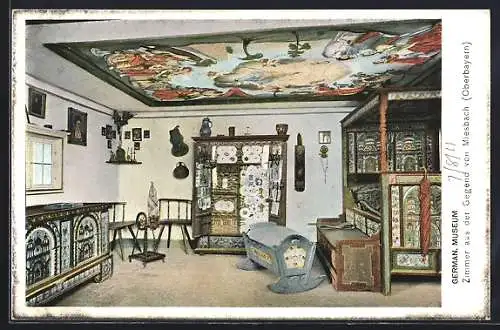 AK Nürnberg, Germanisches Museum, Zimmer in Miesbach