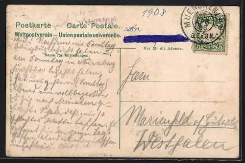 AK München, Karolinenplatz mit Obelisk