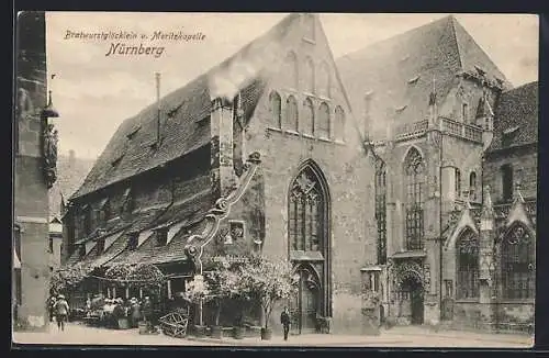 AK Nürnberg, Gasthaus Bratwurstglöcklein und Moritzkapelle