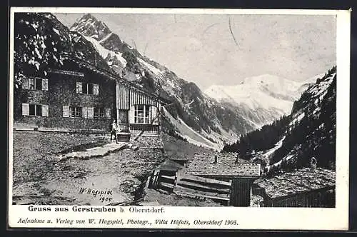 AK Gerstruben b. Oberstdorf, Panorama