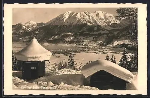 AK Oberstdorf / Bayr. Allgäu, Nebelhorn vom Café Bergkristall im Winter