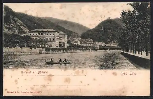 AK Bad Ems, Kursaal mit Bäderlei