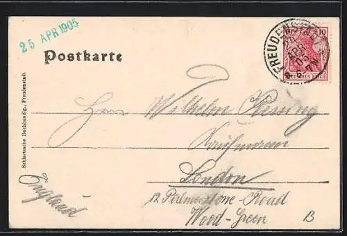 AK Freudenstadt, Fischweiher und Sägemühle an der Kniebisstrasse