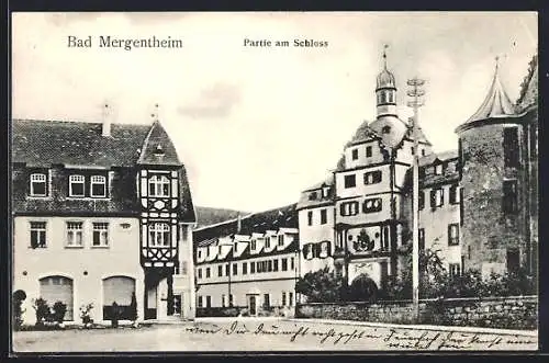 AK Bad Mergentheim, Partie am Schloss