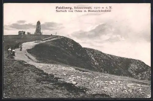 AK Feldberg / Schwarzwald, Seebuck von Osten mit Bismarckdenkmal