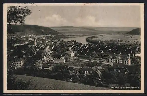 AK Waldshut, Blick über den Ort und Umgebung