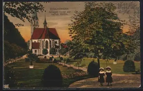 AK Emmendingen, Anlagen hinter der kathol. Kirche