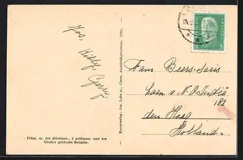 AK Bad Cleve, Minerva und Cerestempel, Partie am Amphitheater