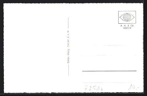 AK Stetten a. k. M., Kirche, Strassenansicht mit Gasthaus zur Krone, Teichpartie