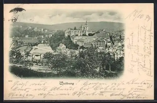 AK Weilburg, Teilansicht mit Kirche