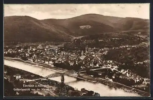 AK Eberbach / Neckar, Gesamtansicht von der Marienhöhe