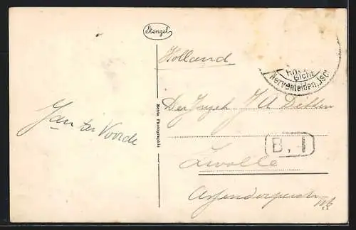 AK Aachen, Rathaus und Strassenpartie mit Strassenbahn