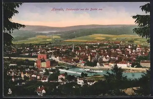 AK Hameln, Totalansicht von der Bastei aus