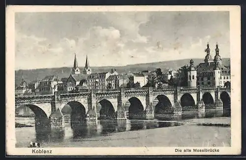 AK Koblenz, Alte Moselbrücke