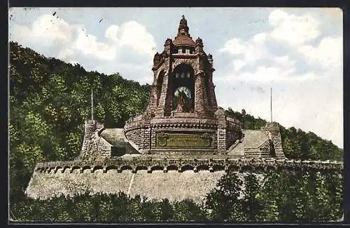 AK Porta Westfalica, Kaiser Wilhelm-Denkmal