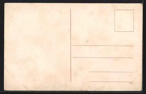 AK München, Propyläen mit Passanten