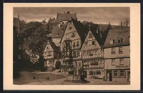 AK Miltenberg a. M., Marktplatz, Häusergruppe aus dem 16. Jhr.