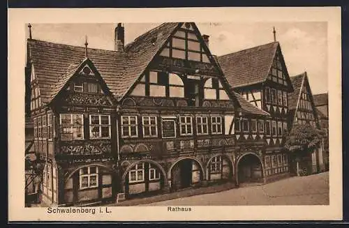 AK Schwalenberg, Partie am Rathaus