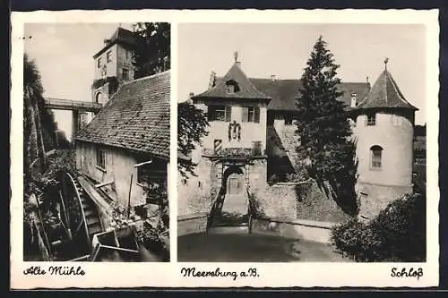 AK Meersburg a. B., Alte Mühle und Schloss