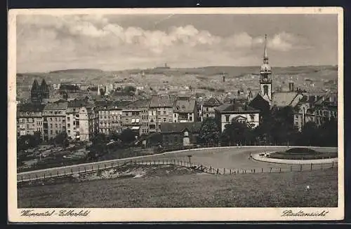 AK Wuppertal-Elberfeld, Stadtansicht mit Strassenanlage