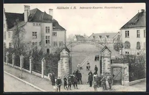 AK Müllheim, Infanterie-Kaserne, Haupteingang