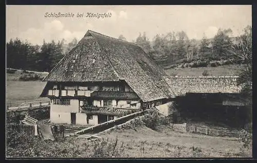 AK Schlossmühle /Königsfeld, Aussenansicht eines Gehöftes