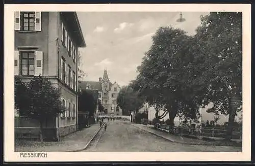 AK Messkirch, Strassenansicht mit Kindern