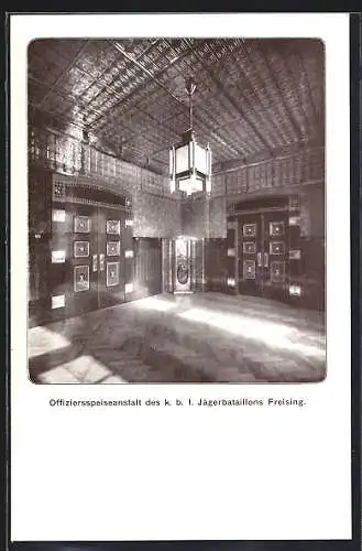 AK Freising, Kaserne, Offiziersspeiseanstalt des k. b. 1. Jägerbataillons, Innenansicht