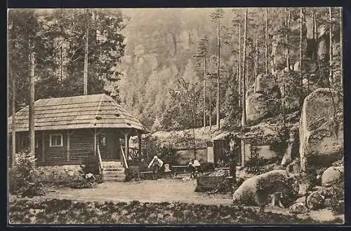 AK Oybin b. Zittau, Waldtheater, Glaube und Heimat, Tragödie von Karl Schönherr