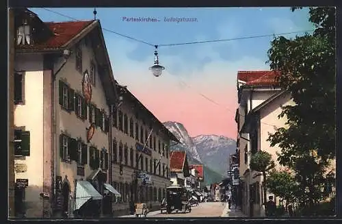 AK Partenkirchen, Ludwigstrasse mit Gasthaus