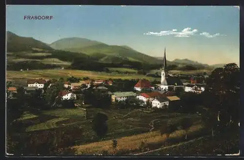 AK Frasdorf, Teilansicht mit Kirche