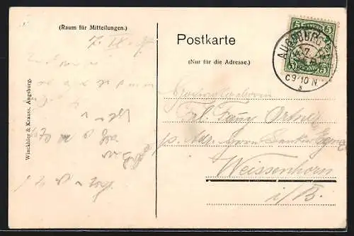 AK Augsburg, Gasthaus Hochablass