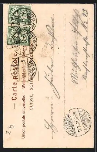 AK Basel, Partie am Jacobsdenkmal