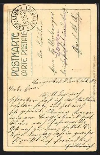 Künstler-AK Mariastein, Schloss-Ruine Rothberg