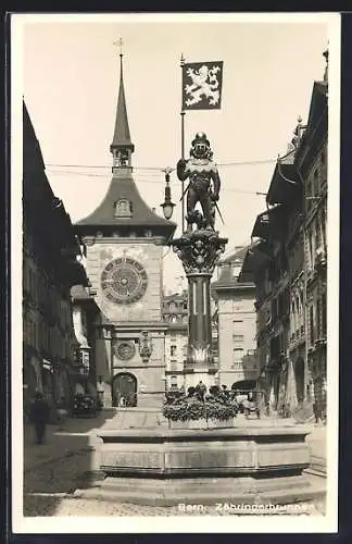 AK Bern, Partie am Zähringerbrunnen