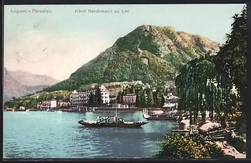 AK Lugano-Paradiso, Hotel Reichmann au Lac