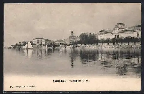 AK Neuchatel, Vu depuis le lac