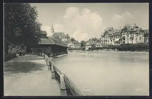 AK Thun, Ortsansicht vom Fluss aus