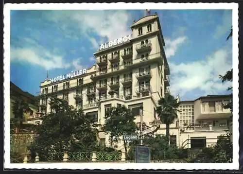 AK Castagnola-Lugano, Das Hotel Müller