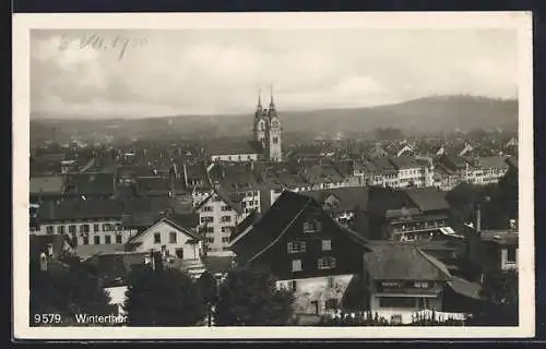 AK Winterthur, Teilansicht mit Kirche